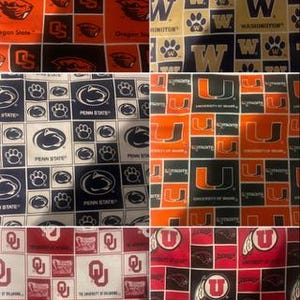 NCAA College Cotton Fabric