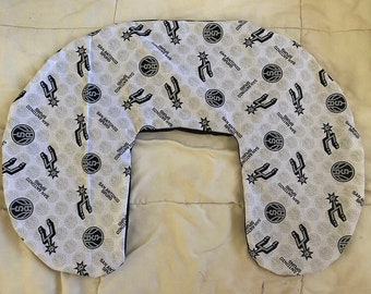 San Antonio Spurs Baby - Nursing pillow cover, baby shower, gift basketball, nb