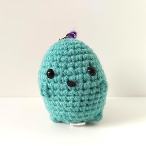 Dinosaur Amigurumi Crochet Keychain