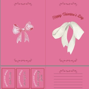 Valentine's Day card with coupons