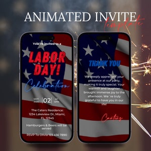 Labor Day Invitation Template, Labor Day BBQ Evite Invitation, Labor Day Barbecue Party Electronic Invitation, BBQ Invitation, Party Invite