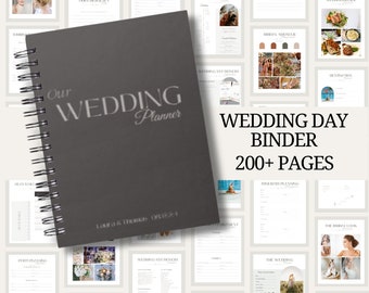 O fichário definitivo para organização de casamentos, edição no Canva, itinerário de casamento, download instantâneo, modelo digital, para impressão, planejador de casamento