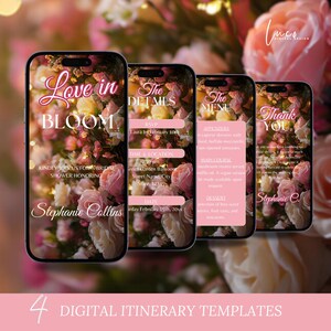 Digitale liefde in bloei vrijgezellenfeest uitnodiging bloemen vrijgezellenfeest uitnodiging Wildflower vrijgezellenfeest uitnodiging Boho bloemen vrijgezellenfeest