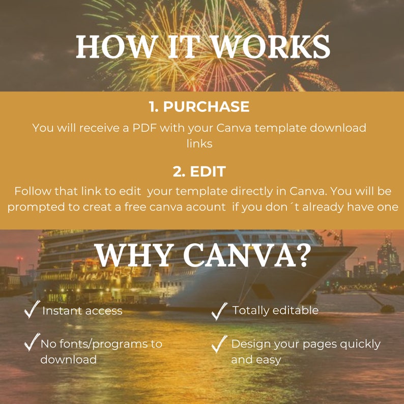 Birthday Cruise Itinerary Template, Digital Cruise Invitation Template, Travel Itinerary, Birthday Invite, Carnival Cruise, Royal Caribbean image 6