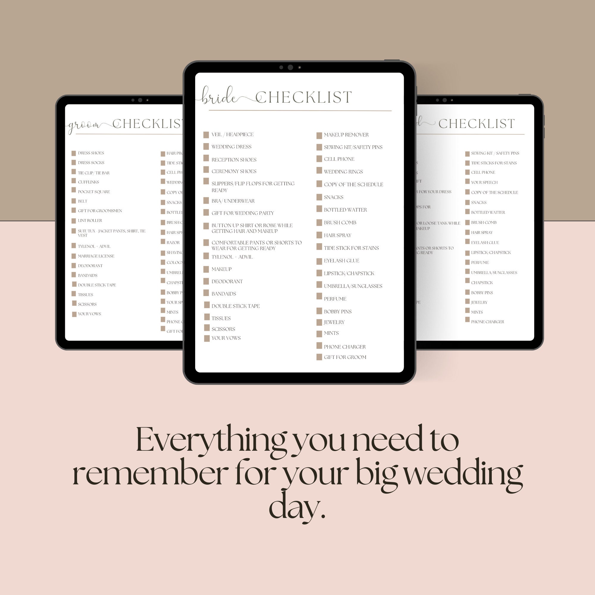 Wedding Checklist Printable Wedding Planning Checklist Wedding