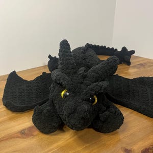 DIGITAL PATTERN Morningstar Dragon Crochet Pattern / Fourth Wing Inspired Tairn Dragon Pattern