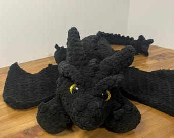 Tairn Dragon Crochet Pattern: Fourth Wing Inspired (Digital Pattern)