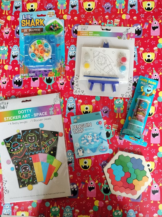 TMpaint　GREETING　ミニ キャンバス　BOY　GIRL　セット Ready Made Unisex Pass the Parcel Party Game Little Boys Girls