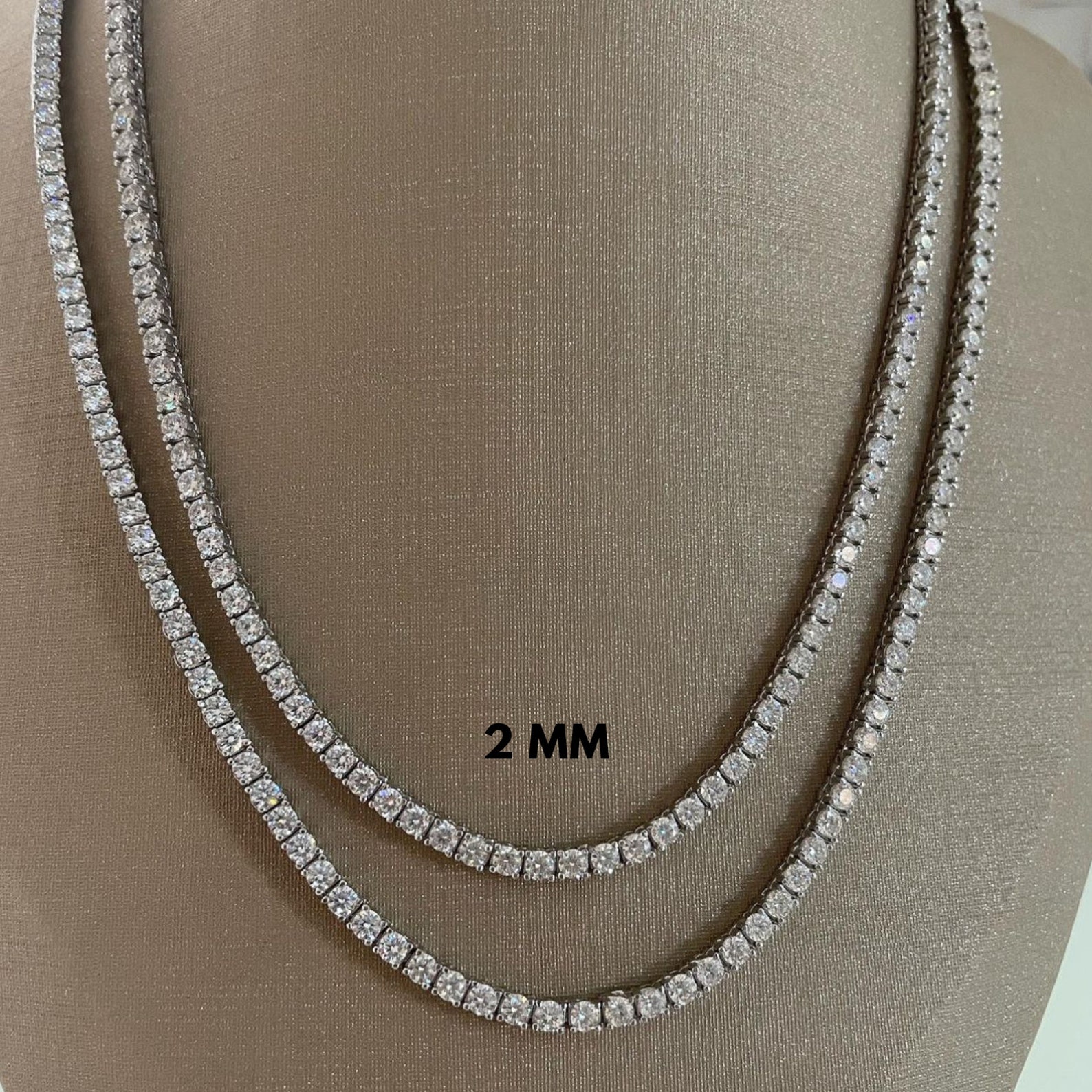 Moissanite Zircon Horseshoe Pendant Necklace