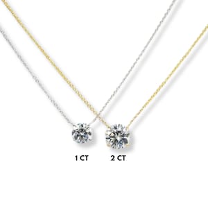 Moissanite Solitaire Necklace image 4