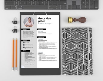 CV för webbutvecklare || CV för jobbansökan || ATS-vänligt CV || Mall för direktnedladdning