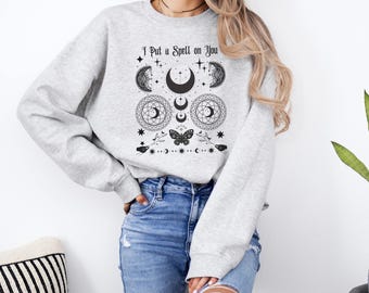 Magic Spell Sweatshirt, Halloween Sweatshirt, Magic Sweatshirt Gift for Halloween, Halloween Crewneck