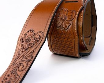 Correa de cuero cómoda para guitarra / Regalo para músicos / Correa para guitarristas / Regalo de Navidad personalizado para guitarristas