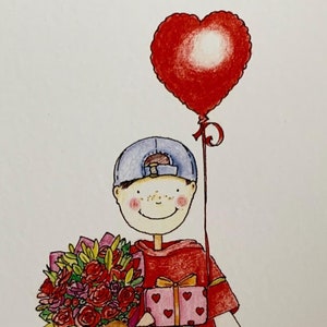 Tarjeta de San Valentín para niño