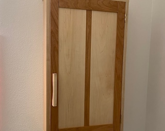 Handmade Medicine Cabinet / Solid Wood Hanging Cabinet / Handcut Dovetails / Custom Size