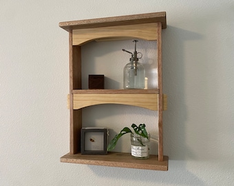 Wall Shelf / Hanging Book Shelf / Handmade Wall Shelf / Solid Wood Shelf / Plant Wall Shelf / Customizable / Easy Mounting