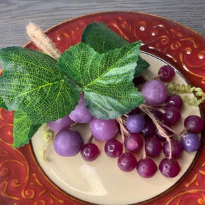 Handmade Grape Bunch Soap: Red Currant Scent