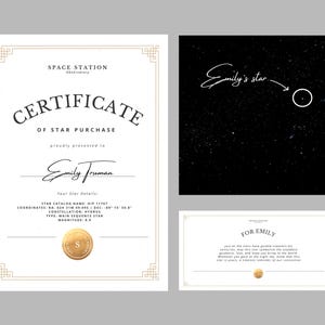 Purchase a Star | Custom Star Certificate | Name A Star | Buy A Star | Custom Constellation | Digital Download