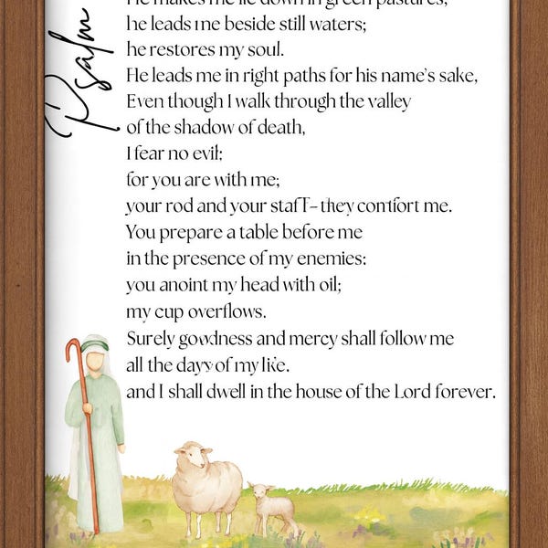 Psalm 23 Printable