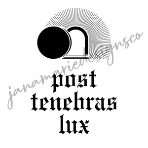 Post Tenebras Lux Digital Print Poster - Etsy