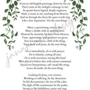 Do The Next Thing Printable, Elisabeth Elliot quote