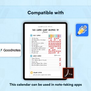 Kids Chore Chart, Editable Chore Chart, Editable Template ...