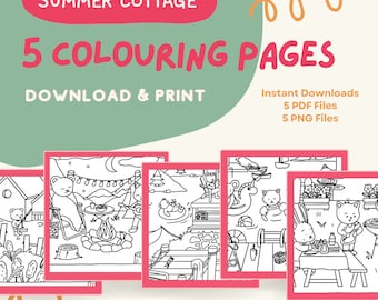 Cozy Colouring Page for All Ages | Colouring Page Printable Download