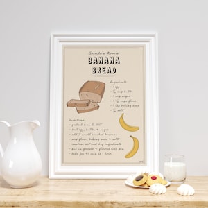Custom Recipe Illustration | Personalized Gift | Hand Drawn Recipe Card