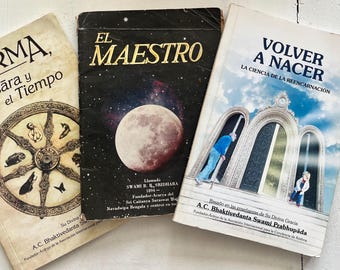 Karma Samsara y el Tiempo, El Maestro, Volver a Nacer, Swami Prahbupada (3books)