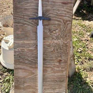 Witcher Silver Sword Replica - Full Scale ABS 3D Printed Cosplay Prop - Reinforced Display Sword