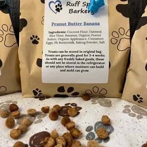 Peanut Butter Banana Dog Treats