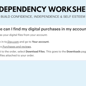 Codependency Worksheets to Build Confidence and Independence, Self ...