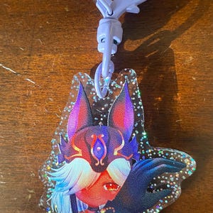 Sparkly Cyno Keychain (cynonari)