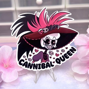 Sticker Rosie Cannibal Queen Overlord - Sticker brillant imperméable kawaii pour ordinateur portable pastel