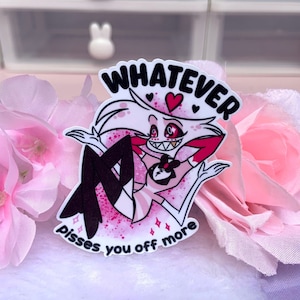 Sticker coeur rose poussière d'ange - Sticker pour ordinateur portable kawaii brillant imperméable à l'eau