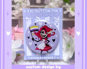 Pin con botón para personas no binarias: decoración kawaii con un lindo estilo pastel para personas no binarias.