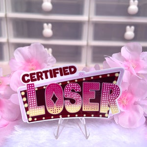 Adesivo Certified Loser Huskerdust - adesivo impermeabile lucido kawaii carino per cancelleria portatile