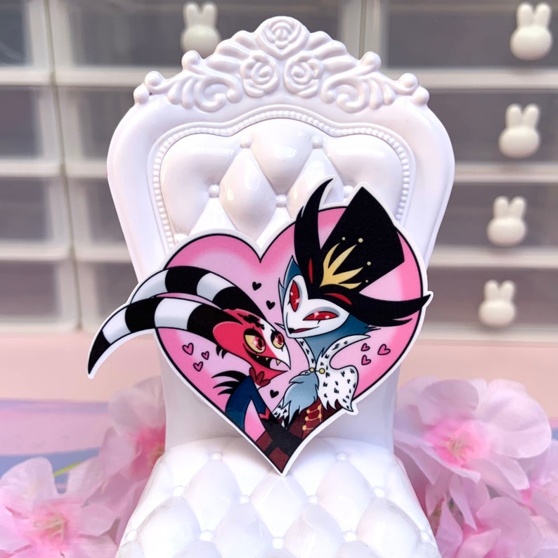 Stolitz Sticker Merch Stolitz Stolas Blitzo Heart Sticker - Waterproof Glossy Kawaii Decal ...