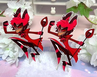 Pegatina de ataque poderoso de Alastor - pegatina kawaii brillante e impermeable