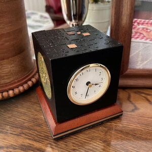Four‑Function Rotating Desk Clock image 3