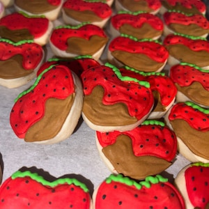 Mini Strawberry Sugar Cookies- READY TO SHIP