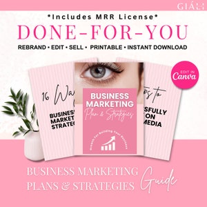 Ultimate Business Marketing Plan, Canva Template & Coaching Workbook, Business Coach Ebook With Master Resell Rights