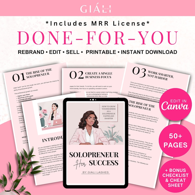 Business Ebook, Done for You Lead Magnet Coaching, Canva Templates for ...