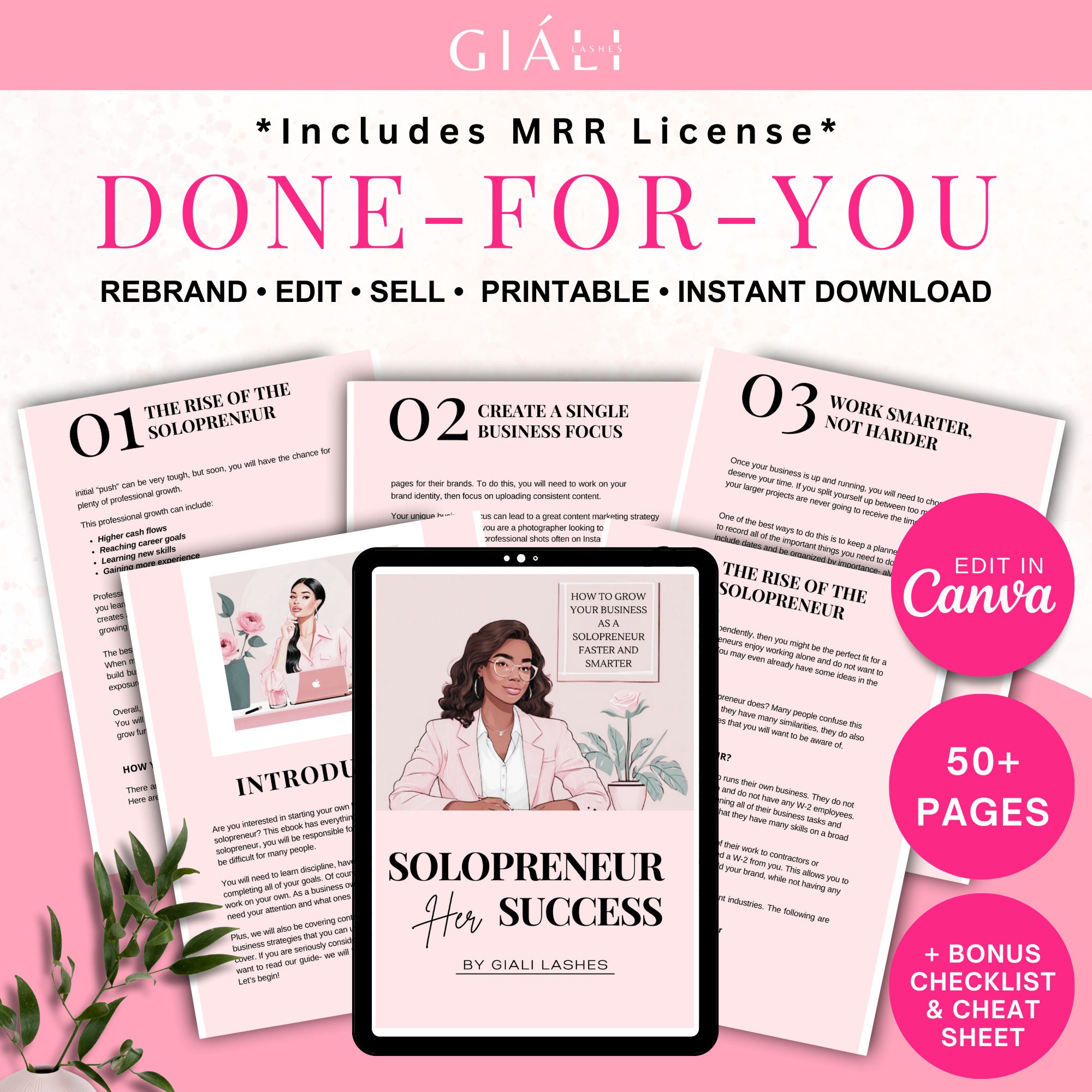 Business Ebook, Done for You Lead Magnet Coaching, Canva Templates for ...