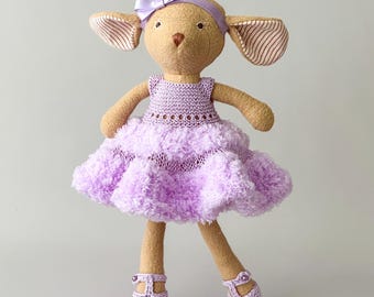 Ballet Dress Outfit for Hazel Village Animals & Dolls 13-14 Inch | Luxury Doll Clothes | Teddy Bear Clothing