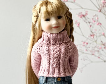 Ruby Red Fashion Friends RRFF Pink Sweater, 14 - 14.5" inch doll, Minouche, 34 - 37 cm doll, Teddy bear clothes / clothing, gift