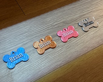 Personalized 3D Printed Dog Tags
