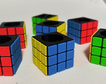 Rubik's Cube Scout Woggle/Neckerchief Slider