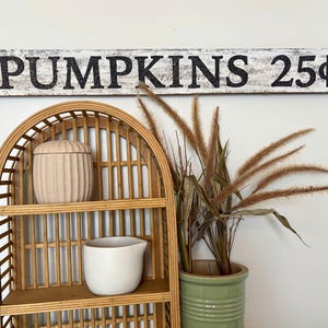 Pumpkin Sign, Pumpkins Wood Sign, Fall Home Decor, Kitchen Sign, Farmhouse Decor, Fall Decoration