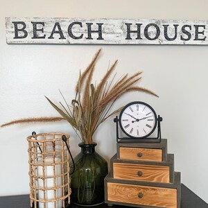 Beach House Sign, Beach House Wood Sign, Rustic Wood Sign, Beach Sign, Entryway Decor, Summer Decor